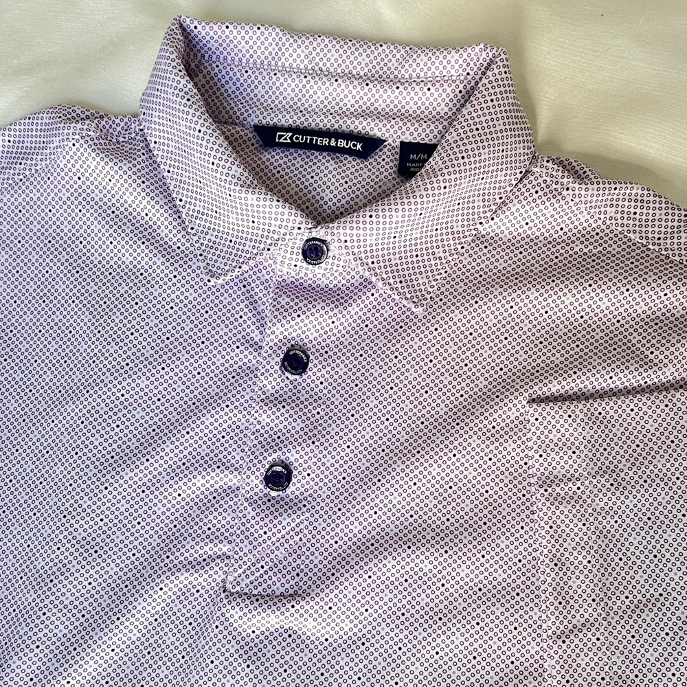 Cutter & Buck Men's Patterned Polo Shirt M